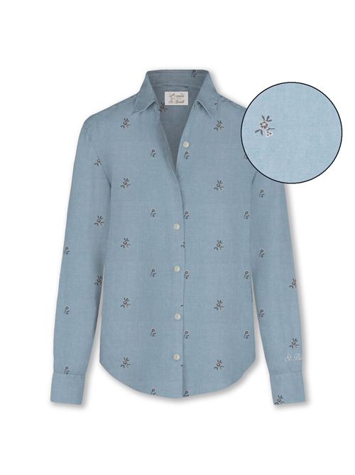 meredith chambray flower heart emb MC2 SAINT BARTH | MDH001-00379L.00379